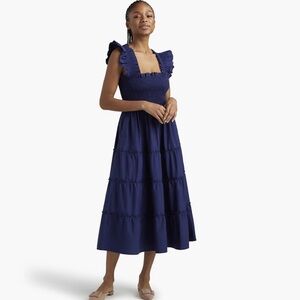 Hill House Navy Midi Dress